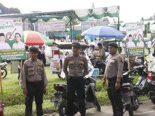 Polres Langkat Kerahkan Ratusan Personel Untuk Laksanakan Pengamanan Kampanye Akbar